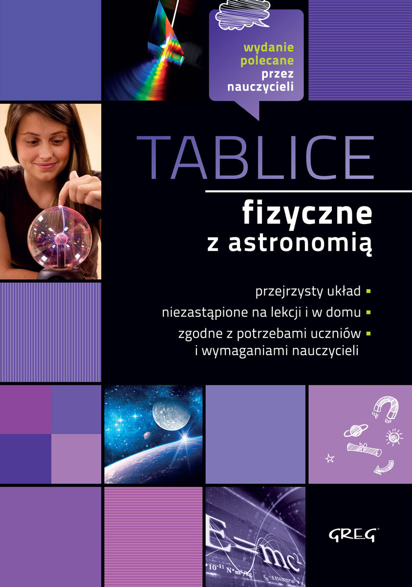 Greg Tablice fizyczne z astronomią GREG