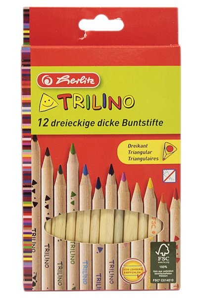 Herlitz Kredki Trilino 12 sztuk