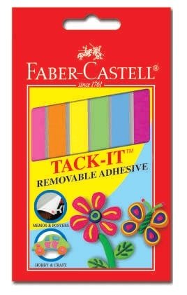 Faber Castell Masa mocująca Tack-IT 50gr mix kolorów /187094 FC/ AM441