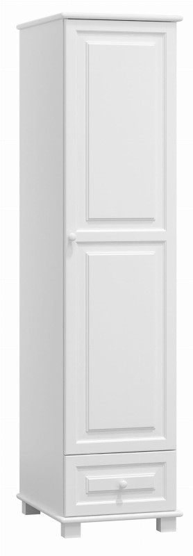 Szafa drewniana 1D nr1 wieszak biała