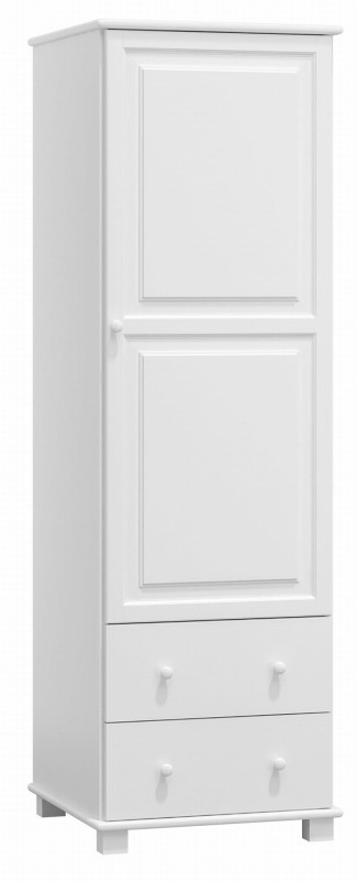 Szafa sosnowa 1D nr4 półki biała
