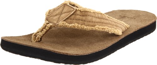 Sanuk Fraid Not 29418060, japonki męskie, beżowy - beżowy khaki. - 41 EU