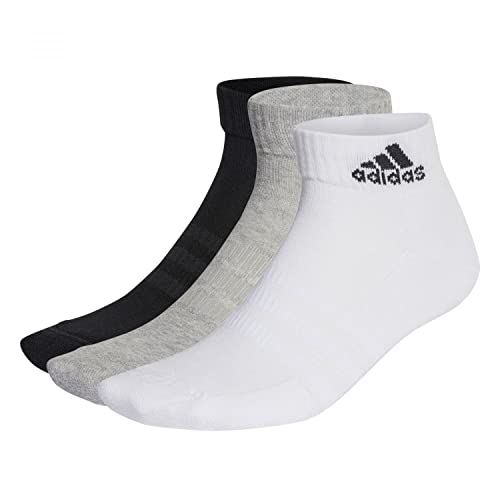 adidas, Calze Basse Think Linear Set Di 4, Pończochy, Wrzosek Średnio/Biały/Czarny, L, Wielbiciel Unisex Szary