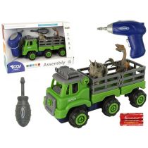 Ciężarówka z narzędziami Transport dinozaurów Leantoys