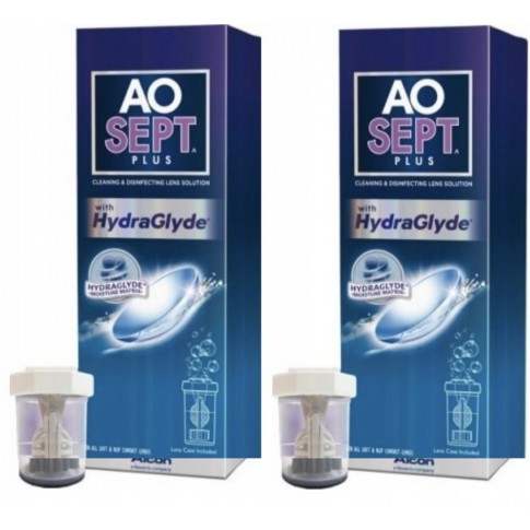 Alcon Aosept plus Hydraglyde 2x360 ml