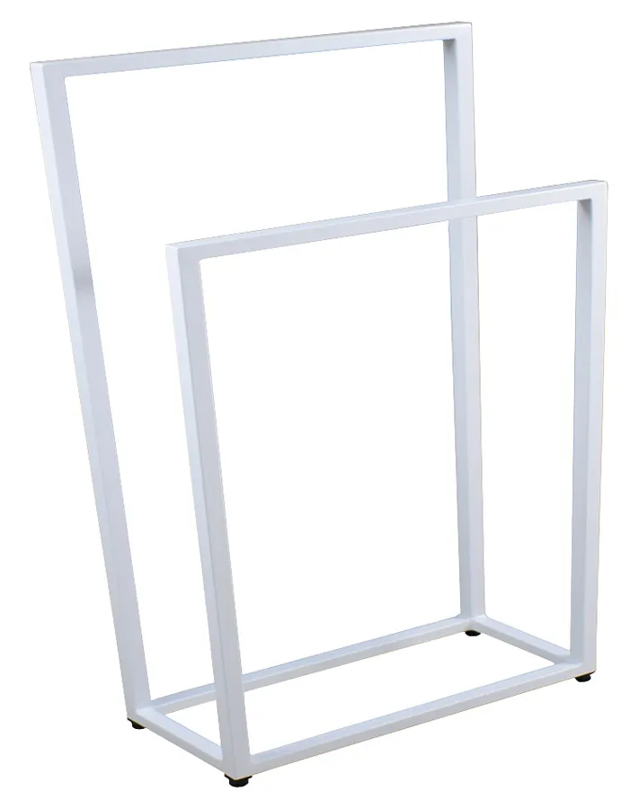 Biały metalowy stojak na ręczniki 75 cm A9-K36