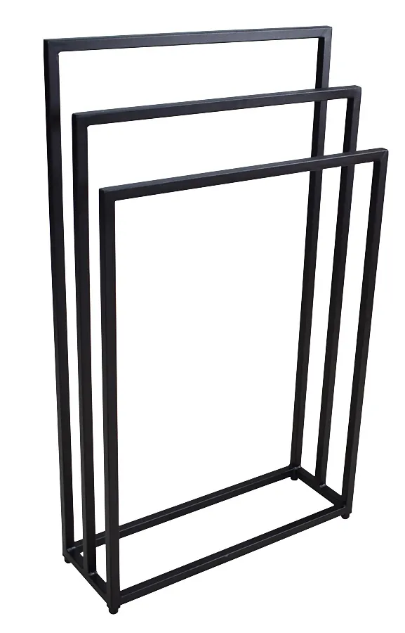 Czarny stojak na ręczniki 60 cm M3-G69