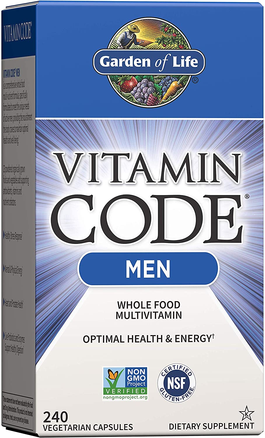 Zdjęcia - Witaminy i składniki mineralne Garden of Life Witamina Code Men  - 240 kapsuł (multiwitamina dla mężczyzn)