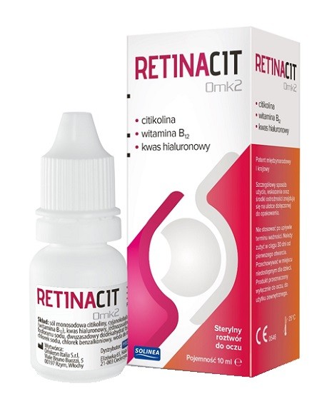 SOLINEA Retinacit OmK2 sterylny roztwór do oczu 10 ml |  OD 199 PLN!