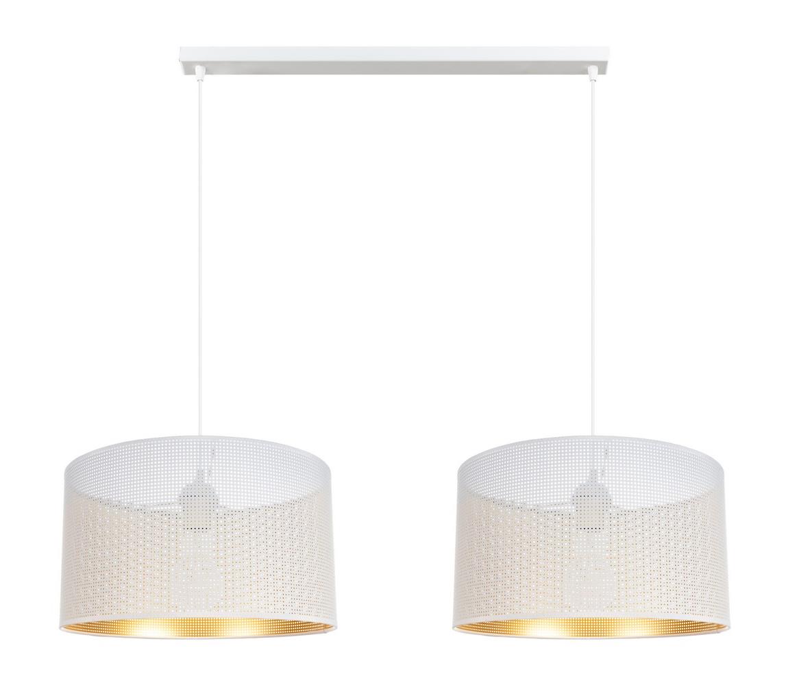 Żyrandol na lince ALDO 2xE27/60W/230V biały