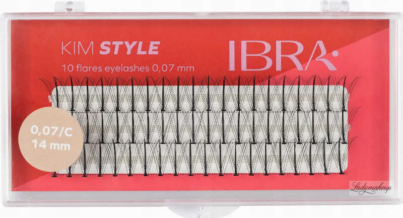 Ibra - KIM STYLE - 10 Flares Eyelashes - Kępki sztucznych rzęs - 14 mm