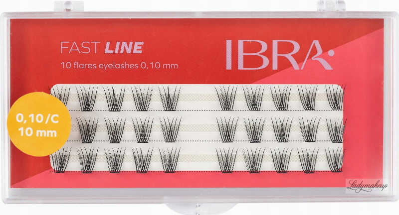 Ibra - FAST LINE - 10 Flares Eyelashes - Kępki sztucznych rzęs - 10 mm