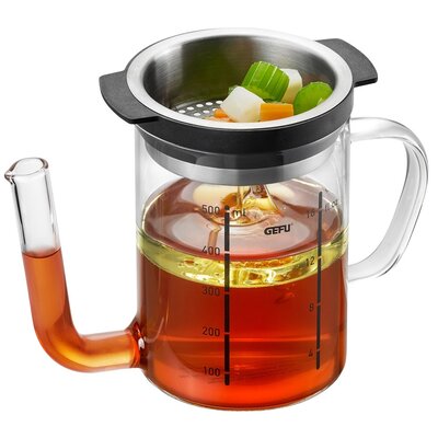 Gefu Separato 0,5 L Oddzielacz Tłuszczu Miarka Kuchenna Szklana