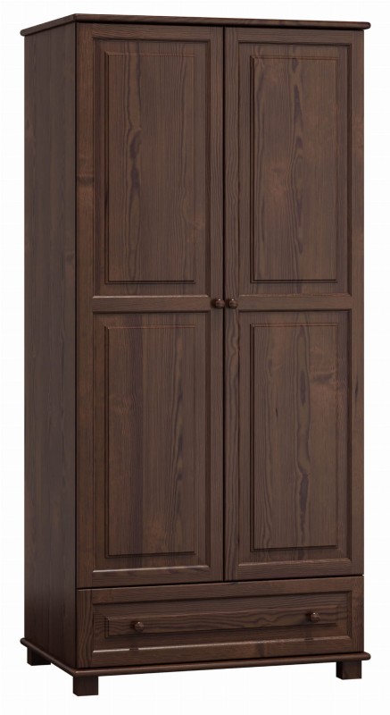 Szafa drewniana 2D nr1 wieszak S90 orzech