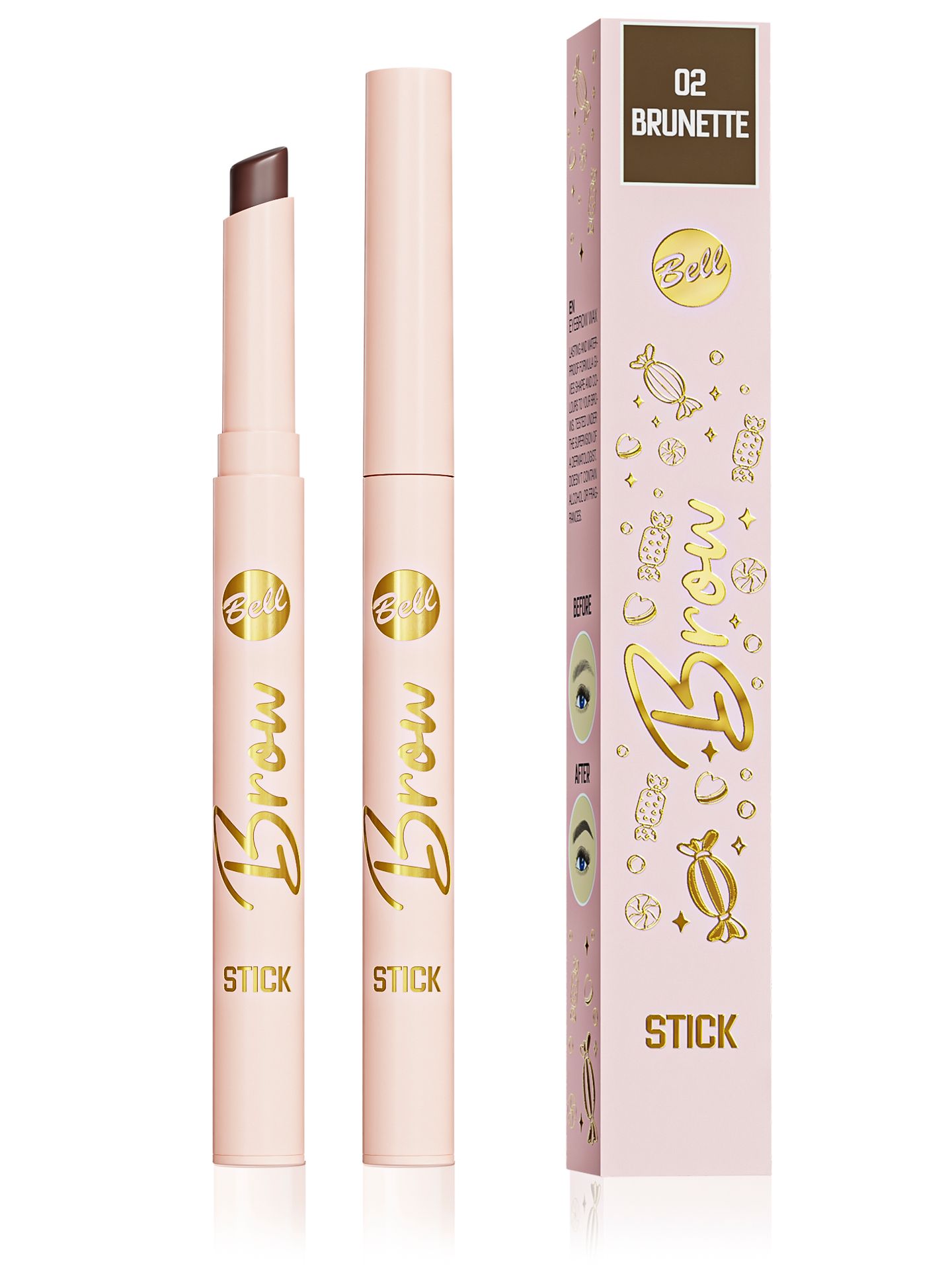 Bell wosk do brwi CANDY SHOP Brow Stick 002, 1g