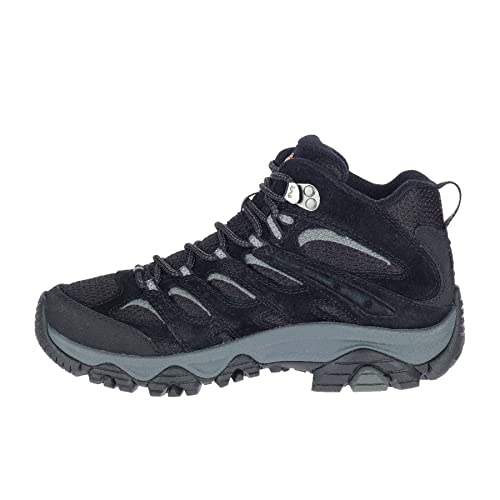 Merrell Damskie buty trekkingowe Moab 3 Mid GTX, Czarny szary, 37.5 EU
