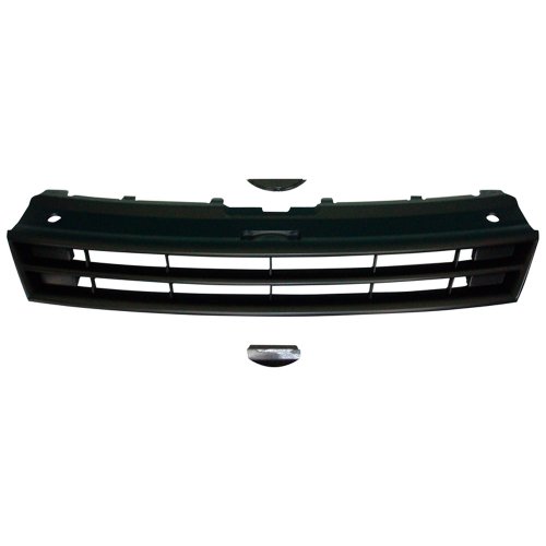 Grill bez logo marki, kompatybilny z Volkswagen Polo 6R 2009-2014 – czarny