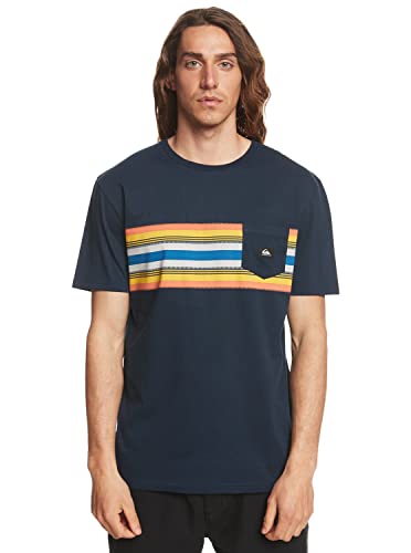 Quiksilver Surfadelica Stripe SS Koszulka męska (zestaw 1)