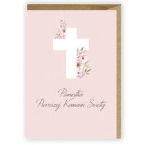 Kartka okolicznościowa + eko koperta Komunia