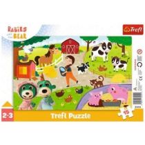 Puzzle ramkowe 15 el. Urocze bobaski Trefl