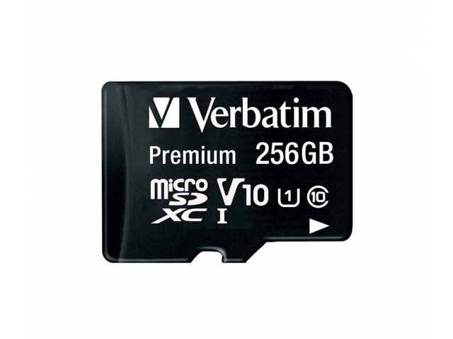 VERBATIM Micro SDXC, 256 GB, Class 10 + adapter SD