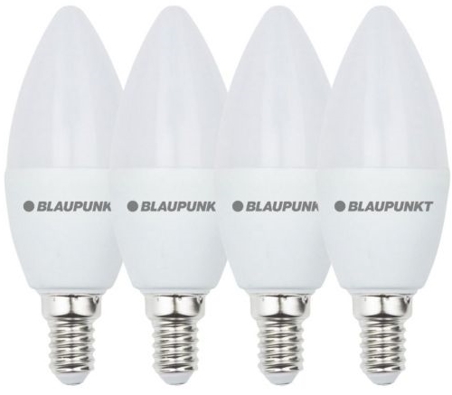 Żarówki 4 sztuki Blaupunkt E14-7W-WW-4 LED 7W 2700K białe