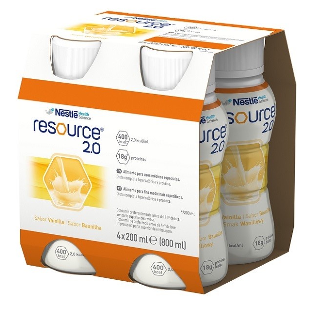 NESTLE Resource 2.0 4x200 ml smak waniliowy