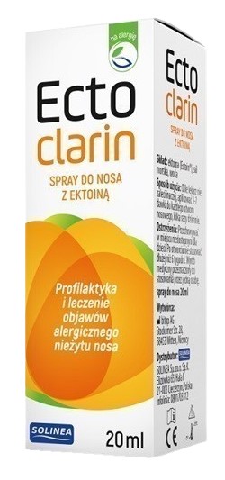 SOLINEA Ectoclarin spray do nosa z ektoiną 20 ml |  OD 199 PLN!
