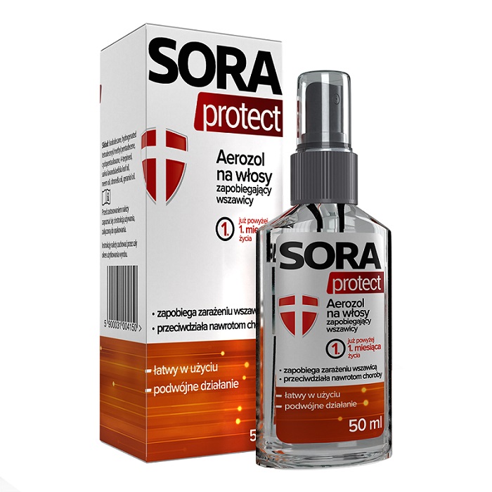 SCAN-ANIDA Sora Protect Aerozol na włosy zapobiegający wszawicy 50 ml 9084009