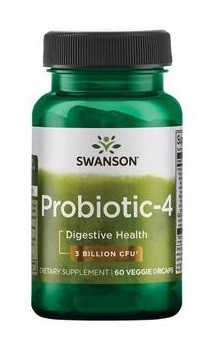 SWANSON Probiotyk 4 szczepy bakterii 60 kaps.