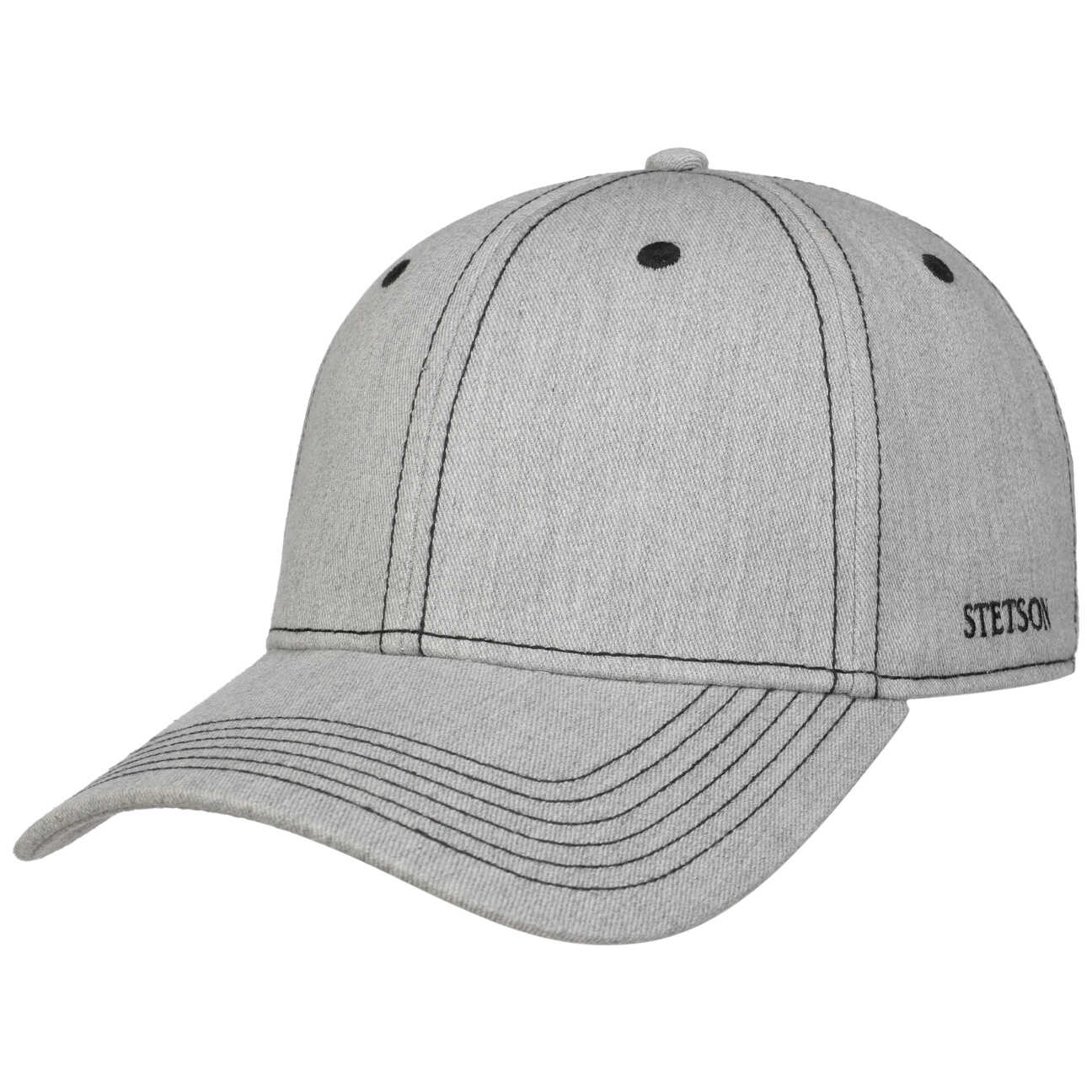 Czapka Classic Cotton Melange by Stetson, jasnoszary, One Size