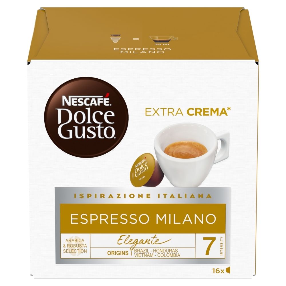 Kapsułki NESCAFE Espresso Milano do ekspresu Nescafe Dolce Gusto