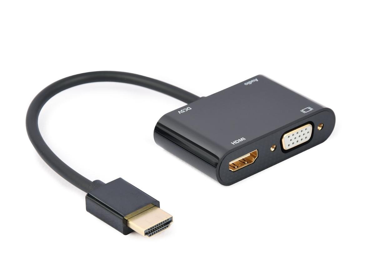 GEMBIRD ADAPTER HDMI - HDMI + VGA + AUDIO I ZASILA