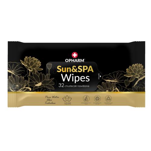 OPHARM Sun&Spa Wipes Chusteczki nawilżane, 32szt. - >>> DARMOWA od 99zł 
