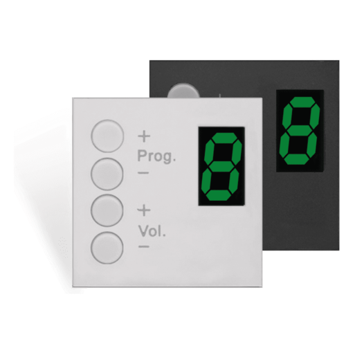 PVS AUDAC DW3020/B Wall panel controller 45 x 45 mm Black version DW3020/B