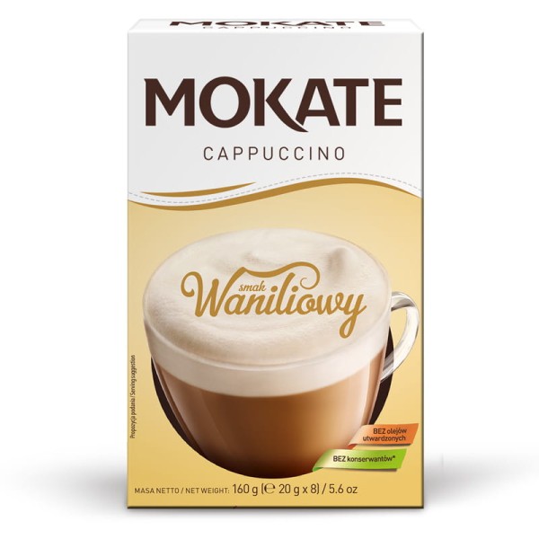 Mokate Kawa Cappucino waniliowe 20g * 8 szt SMOC.4130