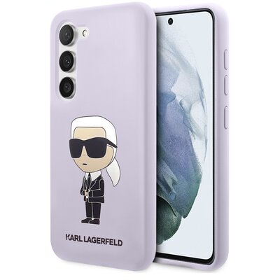 Karl Lagerfeld KLHCS23MSNIKBCU S23+ S916 hardcase purpurowy/purple Silicone Ikonik
