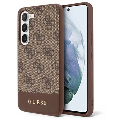 Guess GUHCS23MG4GLBR S23+ S916 brązowy/brown hardcase 4G Stripe Collection