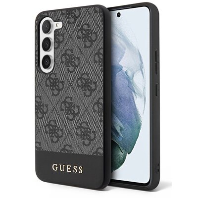 Guess GUHCS23MG4GLGR S23+ S916 czarny/black hardcase 4G Stripe Collection