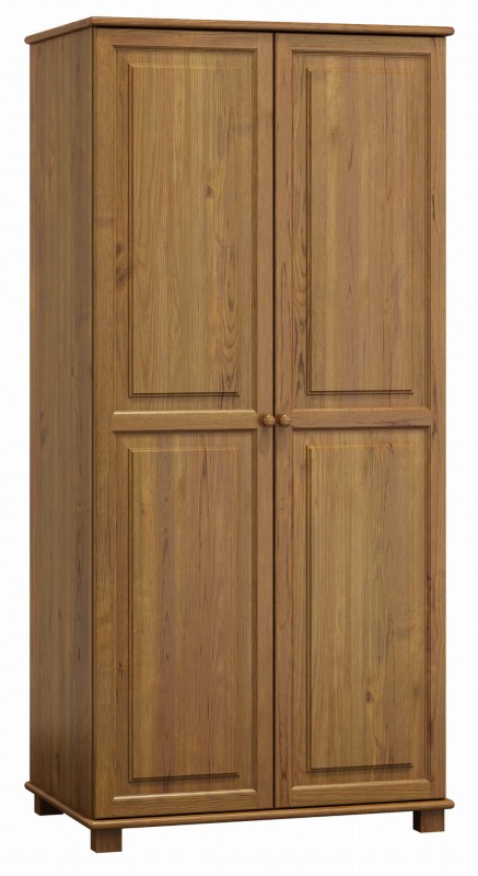 Szafa drewniana 2D nr2 wieszak/półki S90 dąb