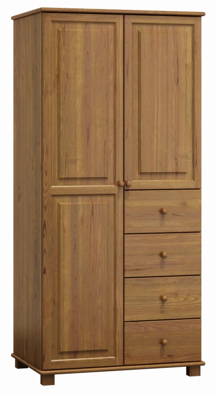 Szafa drewniana 2D nr3 wieszak/półki S80 dąb