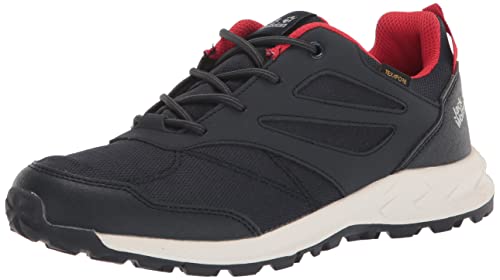 Jack Wolfskin Dzieci uniseks WOODLAND TEXAPORE LOW K buty do chodzenia, egret, 37 EU
