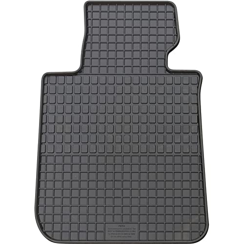 PETEX Dopasowanie kierowcy gumowa mata premium 1-częściowa czarna