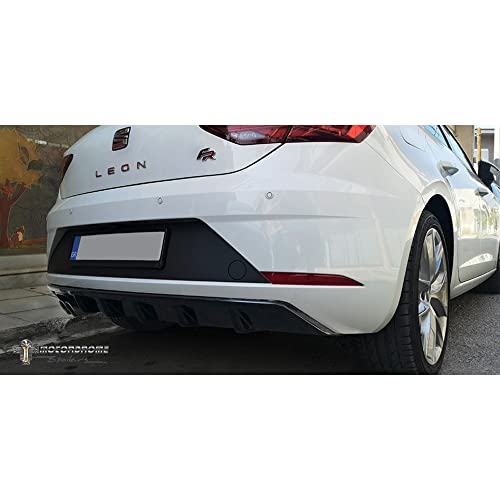 Spódnica na tylny zderzak (dyfuzor) kompatybilna z Seat Leon 5F FR 5-drzwiowy Facelift 2017-2020 (ABS)