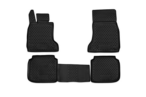 Element Antypoślizgowa gumowa mata podłogowa 3D do BMW 7 Długi wtryskiwacz (F02) 08-15