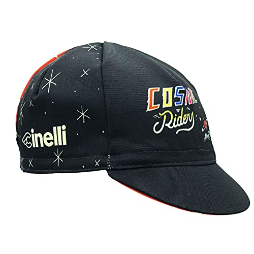 Cinelli Czapka rowerowa Sergio Mora Cosmic Riders, czarna, jeden rozmiar