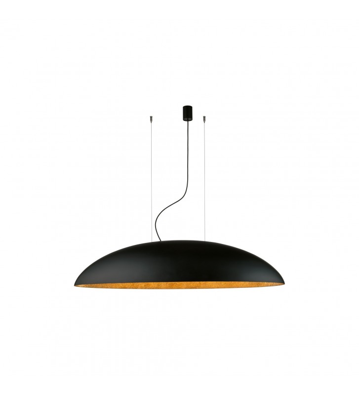 Nowodvorski Lampa wisząca kompozytowa elipsa CANOE 40W 5x E27 wys. 250cm czarny 7926