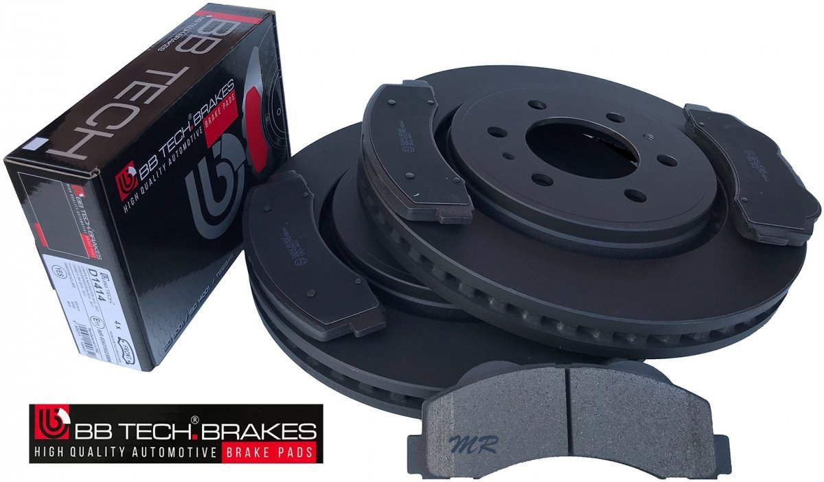 Przednie klocki + tarcze hamulcowe BB-TECH Ford F-150 F150 2010-