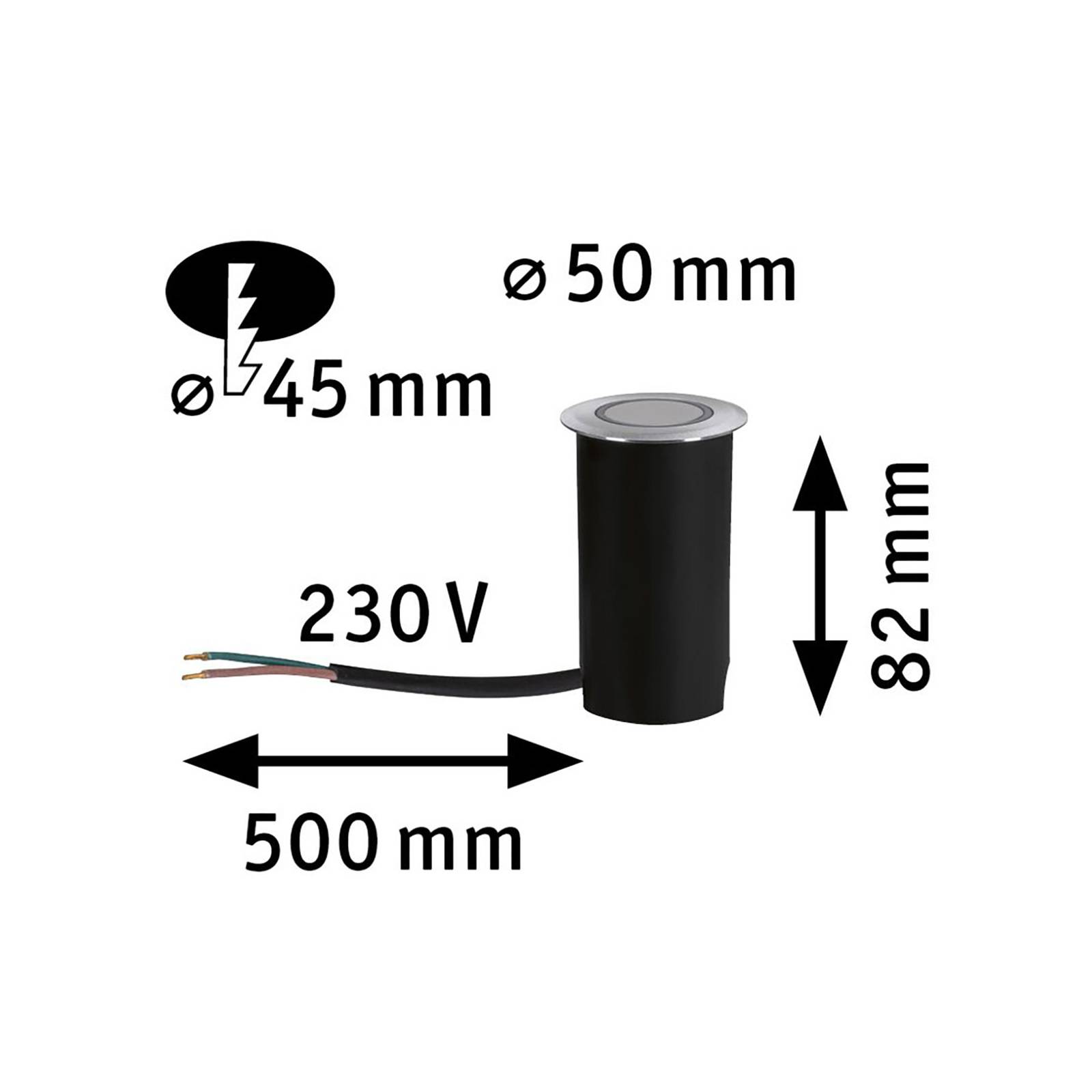 Paulmann Goldlicht oprawa LED 5cm osłona