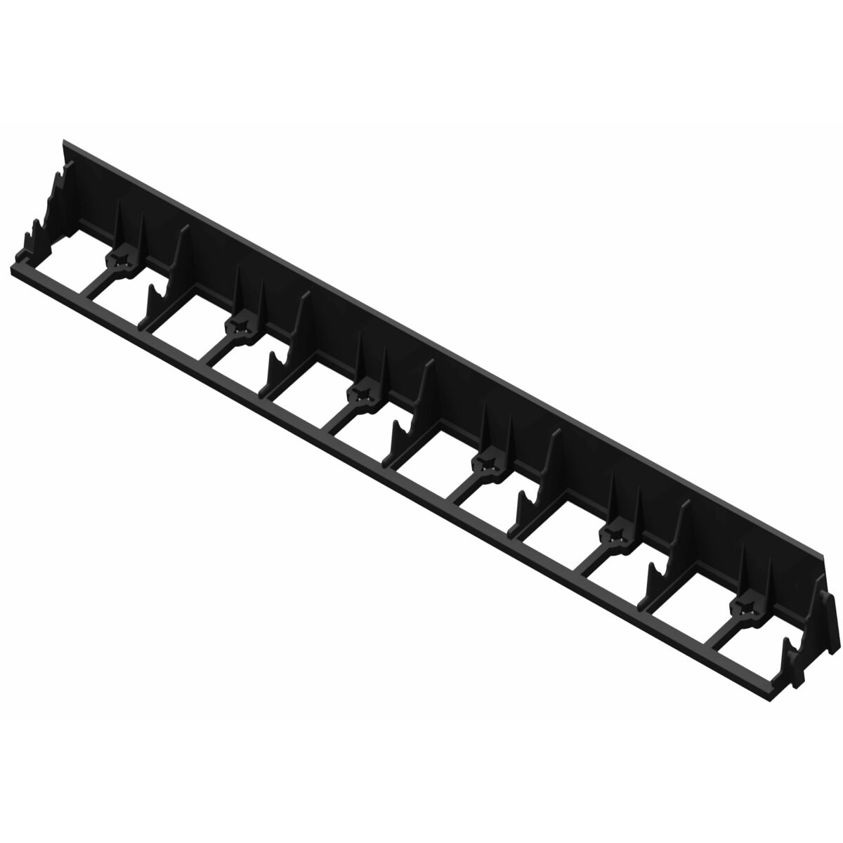 Obrzeże trawnikowe 100x4.5 cm 4szt. czarne